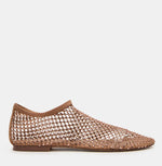 Load image into Gallery viewer, The Mesh with Rhinestone Flat in Blush

