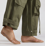 Load image into Gallery viewer, The Mesh with Rhinestone Flat in Blush
