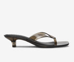 Load image into Gallery viewer, The Jelly Thong on Kitten Heel in Smoke
