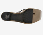 Load image into Gallery viewer, The Jelly Thong on Kitten Heel in Smoke
