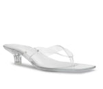 Load image into Gallery viewer, The Jelly Thong on Kitten Heel in Clear
