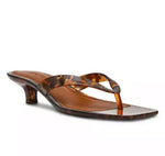 Load image into Gallery viewer, The Jelly Thong on Kitten Heel in Tortoise
