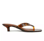 Load image into Gallery viewer, The Jelly Thong on Kitten Heel in Tortoise
