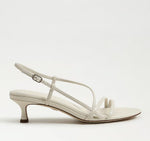Load image into Gallery viewer, The Strappy Kitten Heel Sandal in Modern Ivory
