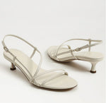 Load image into Gallery viewer, The Strappy Kitten Heel Sandal in Modern Ivory
