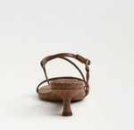 Load image into Gallery viewer, The Strappy Kitten Heel Sandal in Rich Cognac
