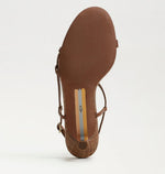 Load image into Gallery viewer, The Strappy Kitten Heel Sandal in Rich Cognac

