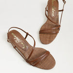 Load image into Gallery viewer, The Strappy Kitten Heel Sandal in Rich Cognac
