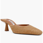 Load image into Gallery viewer, The Sabrina Heel Dress Mule in Natural Raffia
