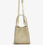 Load image into Gallery viewer, The Woven Mini Tote in Gold
