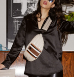 Load image into Gallery viewer, The Little Runaway Belt Bag in Blonde Stripe
