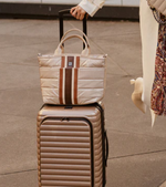 Load image into Gallery viewer, The Getaway Tote in Blonde Stripe
