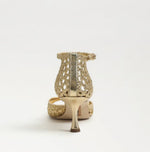 Load image into Gallery viewer, The Woven Dress Sandal in Modern Amber Gold
