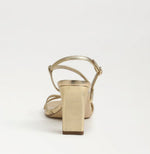 Load image into Gallery viewer, The Strappy Dress Sandal in Amber Gold
