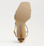 Load image into Gallery viewer, The Strappy Dress Sandal in Amber Gold
