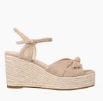 Load image into Gallery viewer, The Bow Platform Espadrille in Latte
