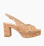 Load image into Gallery viewer, The Cork Platform Sandal in Natural
