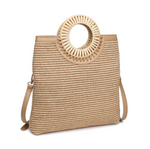Load image into Gallery viewer, The Rattan Ring Clutch in Natural
