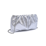 Load image into Gallery viewer, The Metallic Clutch in Silver
