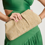 Load image into Gallery viewer, The Pleated Clutch in Natural
