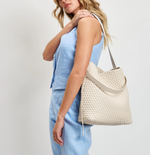 Load image into Gallery viewer, The Woven Hobo in Oatmilk
