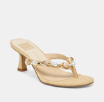 Load image into Gallery viewer, The Bead Shell Thong Sandal in Light Natural
