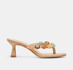 Load image into Gallery viewer, The Bead Stone Thong Sandal in Cafe
