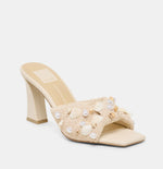 Load image into Gallery viewer, The Shell &amp; Pearl Sandal in Oatmeal
