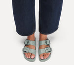 Load image into Gallery viewer, Arizona Stealth Buckle EVA - The Signature Pool Sandal in Pure Sage
