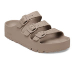 Load image into Gallery viewer, Florida Flex Platform EVA - The Papillio 3 Band Sandal in Gray Taupe
