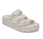 Load image into Gallery viewer, Florida Flex Platform EVA - The Papillio 3 Band Sandal in Eggshell

