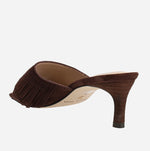 Load image into Gallery viewer, The Fringe Sandal in Espresso
