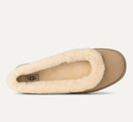 Load image into Gallery viewer, The Shearling Trim Ballet in Sand
