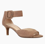 Load image into Gallery viewer, The Ankle Strap Sandal in Dark Taupe
