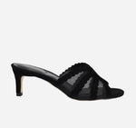 Load image into Gallery viewer, The Dot Mesh Sandal in Black
