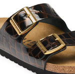 Load image into Gallery viewer, Arizona Animal - The Birkenstock Signature Double Band Sandal in Brown
