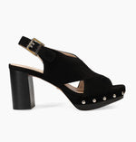 Load image into Gallery viewer, The Platform X Front Sandal in Black
