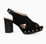Load image into Gallery viewer, The Platform X Front Sandal in Black
