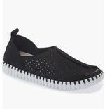Load image into Gallery viewer, Tulip 9377 - The Peep Toe Flat in Black
