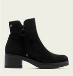 Load image into Gallery viewer, The Side Zip Casual Bootie in Black
