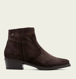 Load image into Gallery viewer, The Western Ankle Bootie in Moka
