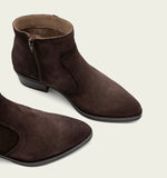 Load image into Gallery viewer, The Western Ankle Bootie in Moka
