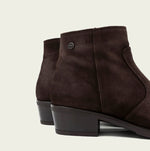 Load image into Gallery viewer, The Western Ankle Bootie in Moka

