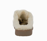 Load image into Gallery viewer, The Backless Sneaker with Faux Fur Trim in Butter Gold

