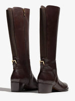 Load image into Gallery viewer, The Tall Riding Boot with Back Gore in Brown
