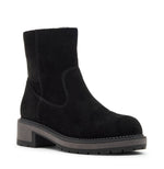 Load image into Gallery viewer, The Waterproof Ankle Bootie with Faux Fur Lining in Black
