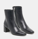 Load image into Gallery viewer, The Mid Heel Almond Toe Bootie in Black
