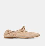 Load image into Gallery viewer, The MaryJane Flat with Gold Ornament in Camel
