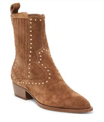 Load image into Gallery viewer, The Studded Western Bootie in Coco
