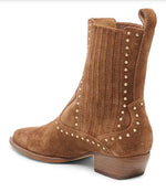 Load image into Gallery viewer, The Studded Western Bootie in Coco
